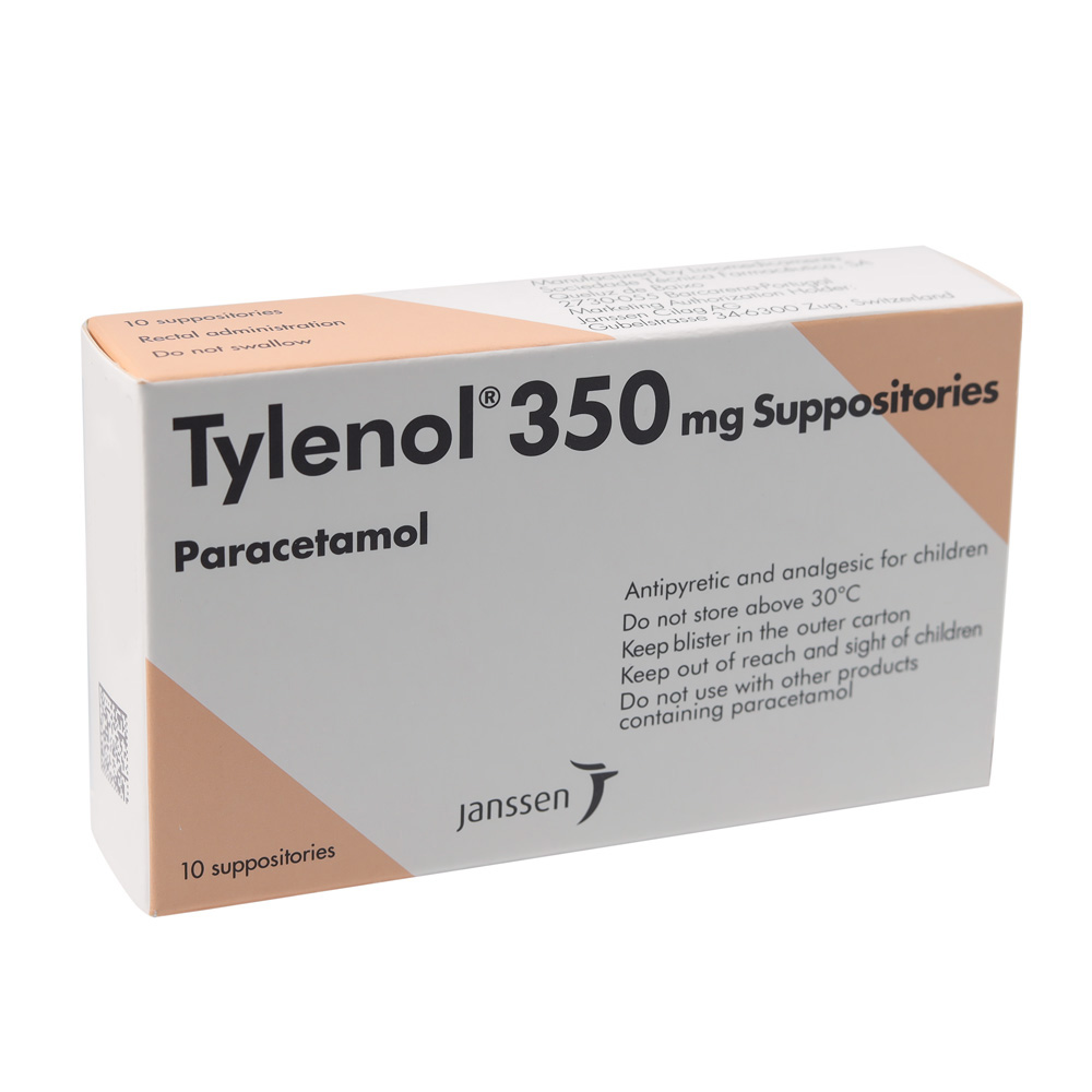 buy online Tylenol Suppository [350mg]10's   Qatar Doha
