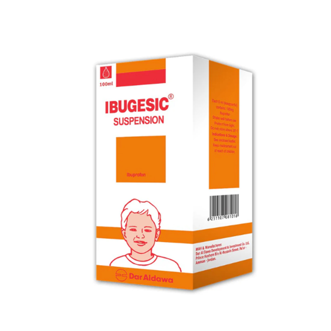 buy online IBUGESIC SUSPENSION 100ML 1  Qatar Doha