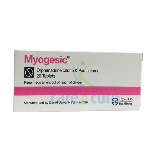 Myogesic Tablet 20.s product available at family pharmacy online buy now at qatar doha