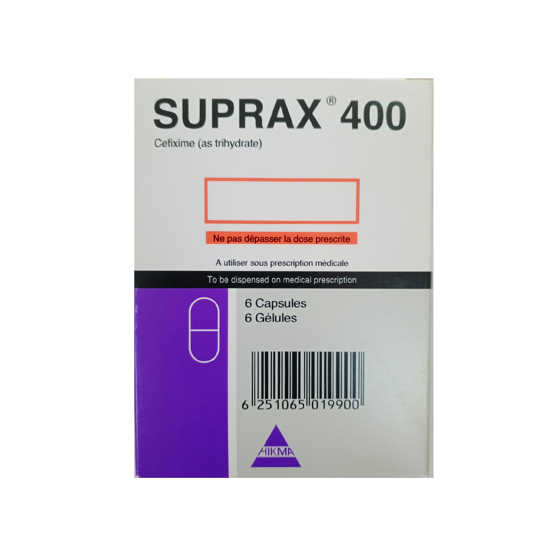 Suprax 400mg Capsule 6.s product available at family pharmacy online buy now at qatar doha