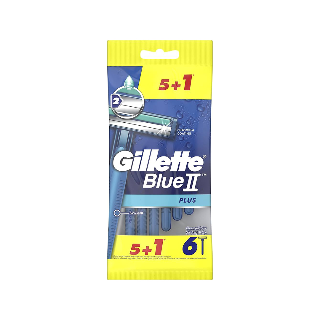 buy online Gillette Razor Men [Blue Ii Plus] 6'S   Qatar Doha