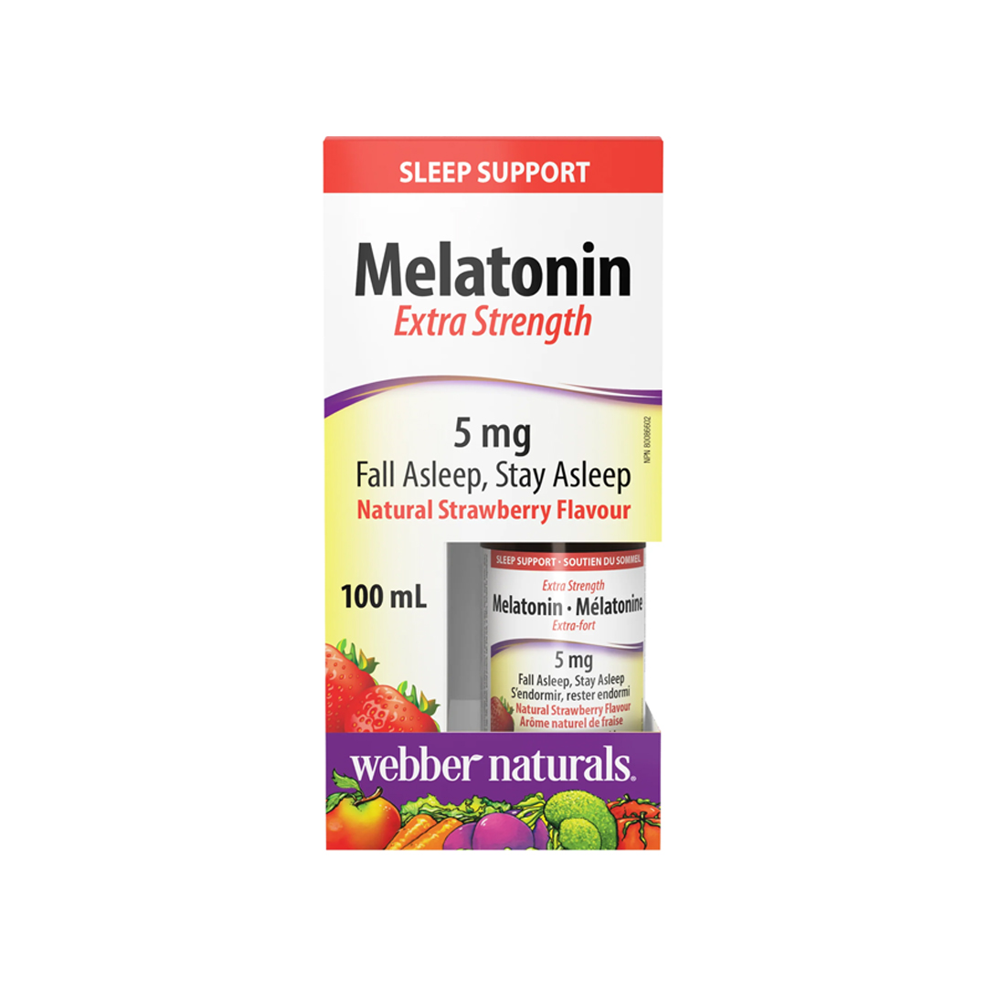 MELATONIN 5MG LIQUID 100ML -WEBBER NATURALS product available at family pharmacy online buy now at qatar doha