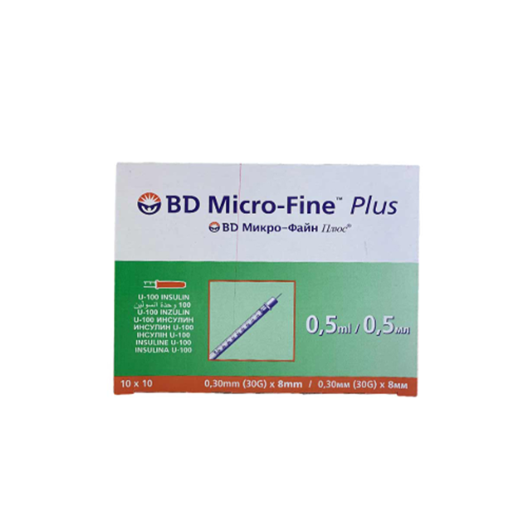 buy online Syringe 0.5Ml [B-D M/Fine Plus] 100'S	   Qatar Doha