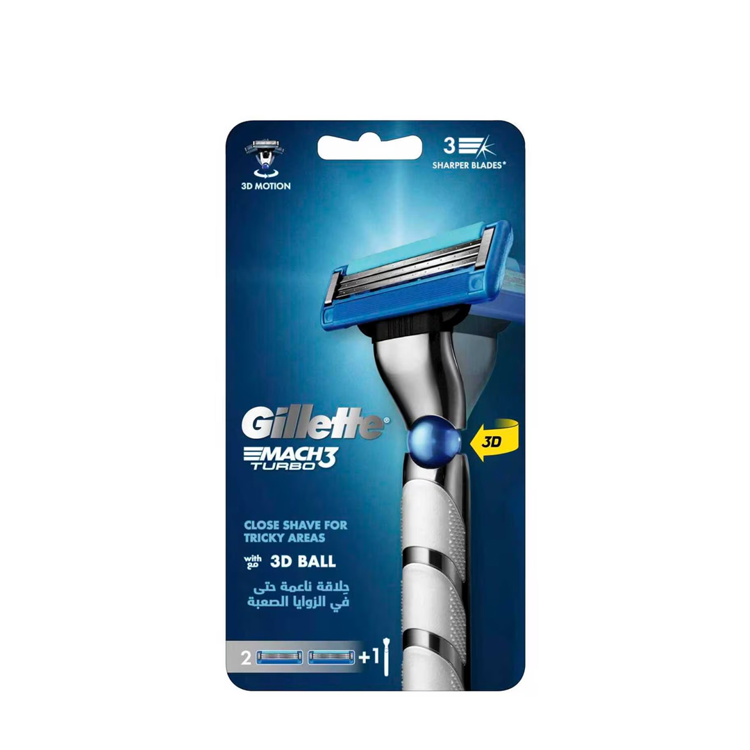 buy online Gillette Razor Men (Mach-3 Turbo+Kit)   Qatar Doha