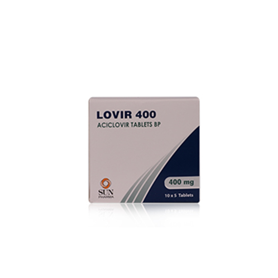 LOVIR 400 mg Tablet 50 's product available at family pharmacy online buy now at qatar doha