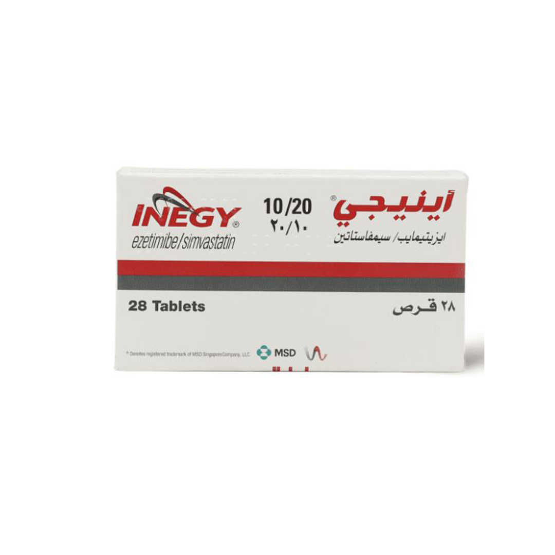 buy online Inegy [10Mg/20Mg] Tablets 28'S   Qatar Doha