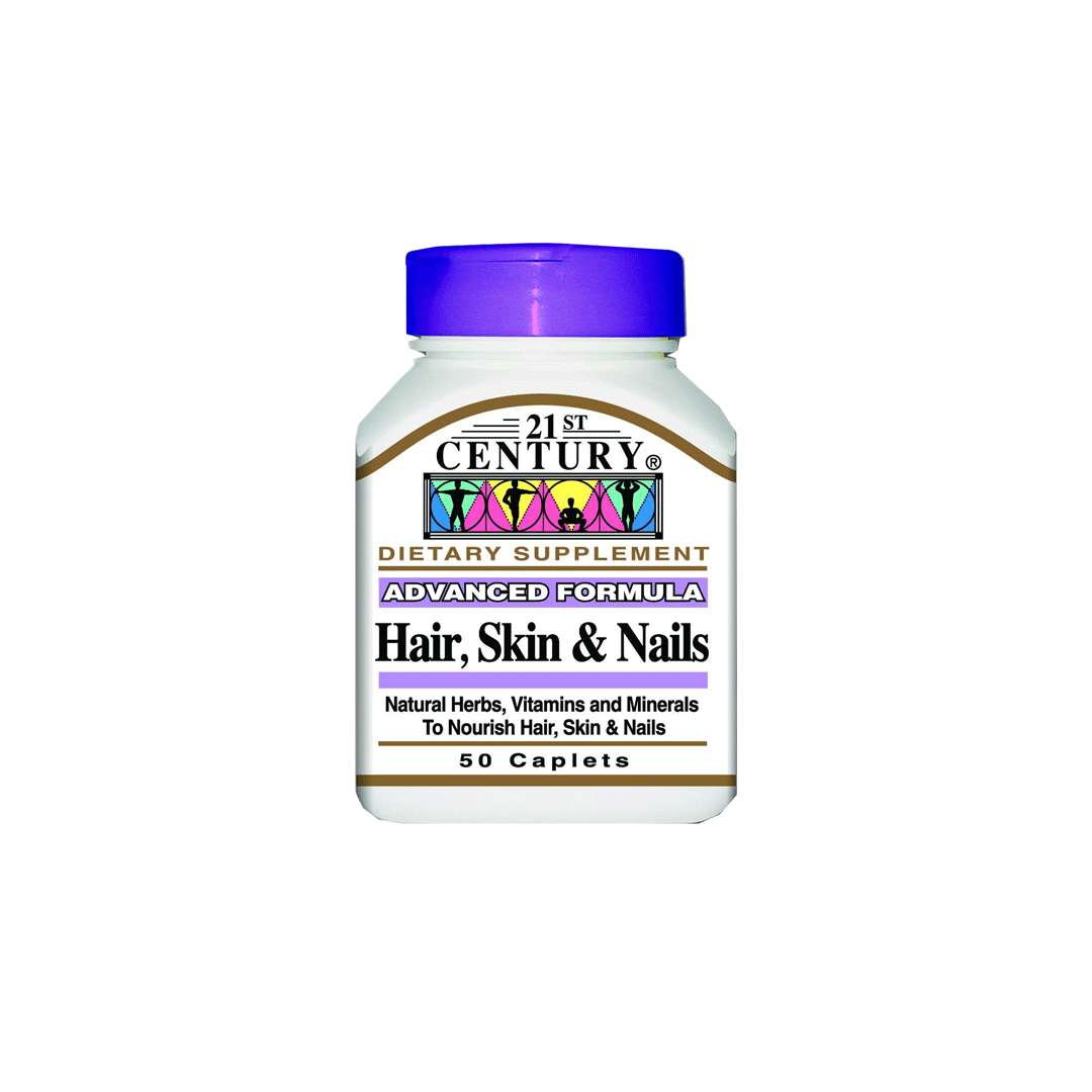 buy online Hair Skin & Nails Caplets 50'S 21St   Qatar Doha