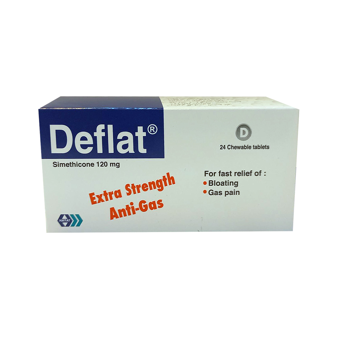 buy online Deflat Chewable Tablet 24'S	 24  Qatar Doha