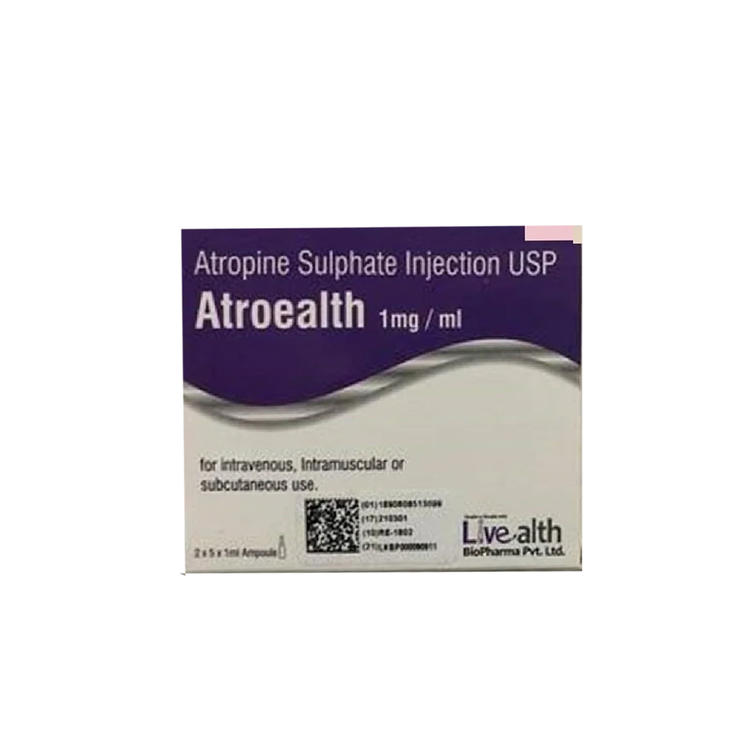 buy online Atropine Sulphate Injection 1Mg/1Ml 1  Qatar Doha