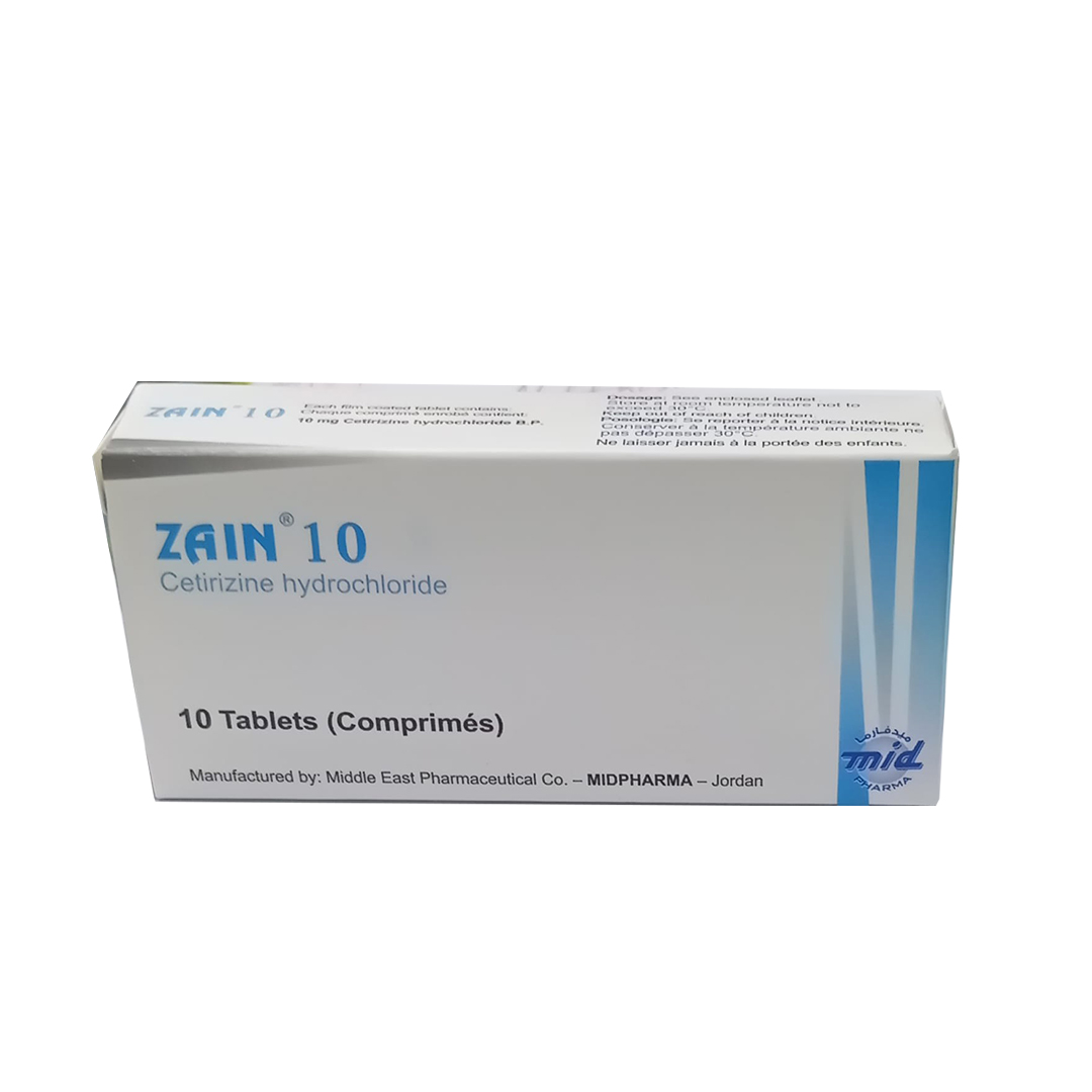 buy online Zain [10mg] Tablets 10's 10mg  Qatar Doha