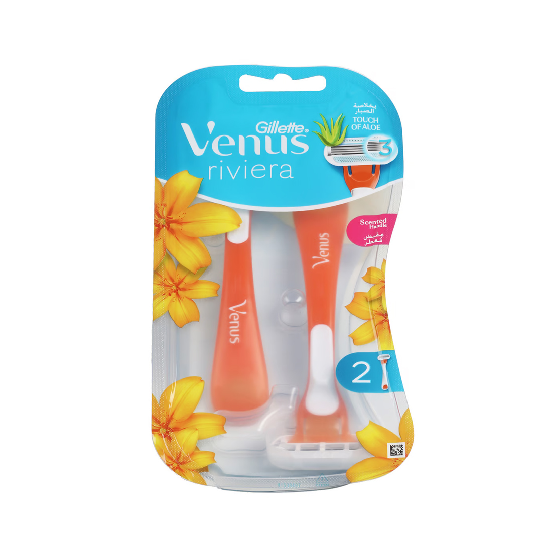 buy online Gillette Venus Riviera Razor 2'S   Qatar Doha