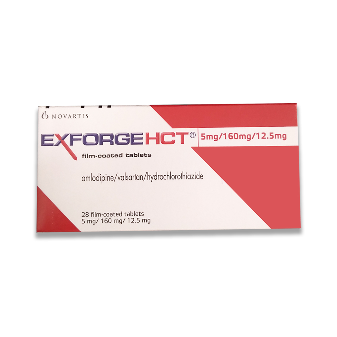 buy online Exforge Hct [5mg/160mg/12.5mg] Tablets 28's   Qatar Doha