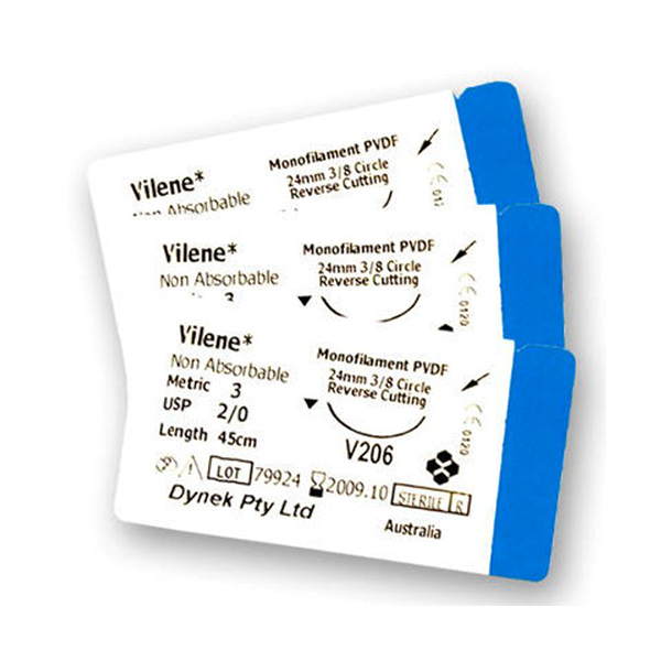 Suture Vilene V209 2/0 12'S Blue Monofilament Polyvinylidene - Dynek product available at family pharmacy online buy now at qatar doha