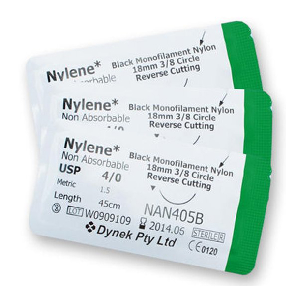 Suture Nylene An3047 3/0 12'S Blue Monofilament Nylon- Dynek product available at family pharmacy online buy now at qatar doha
