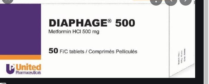 buy online Diaphage 500Mg Tablets 50'S 1  Qatar Doha
