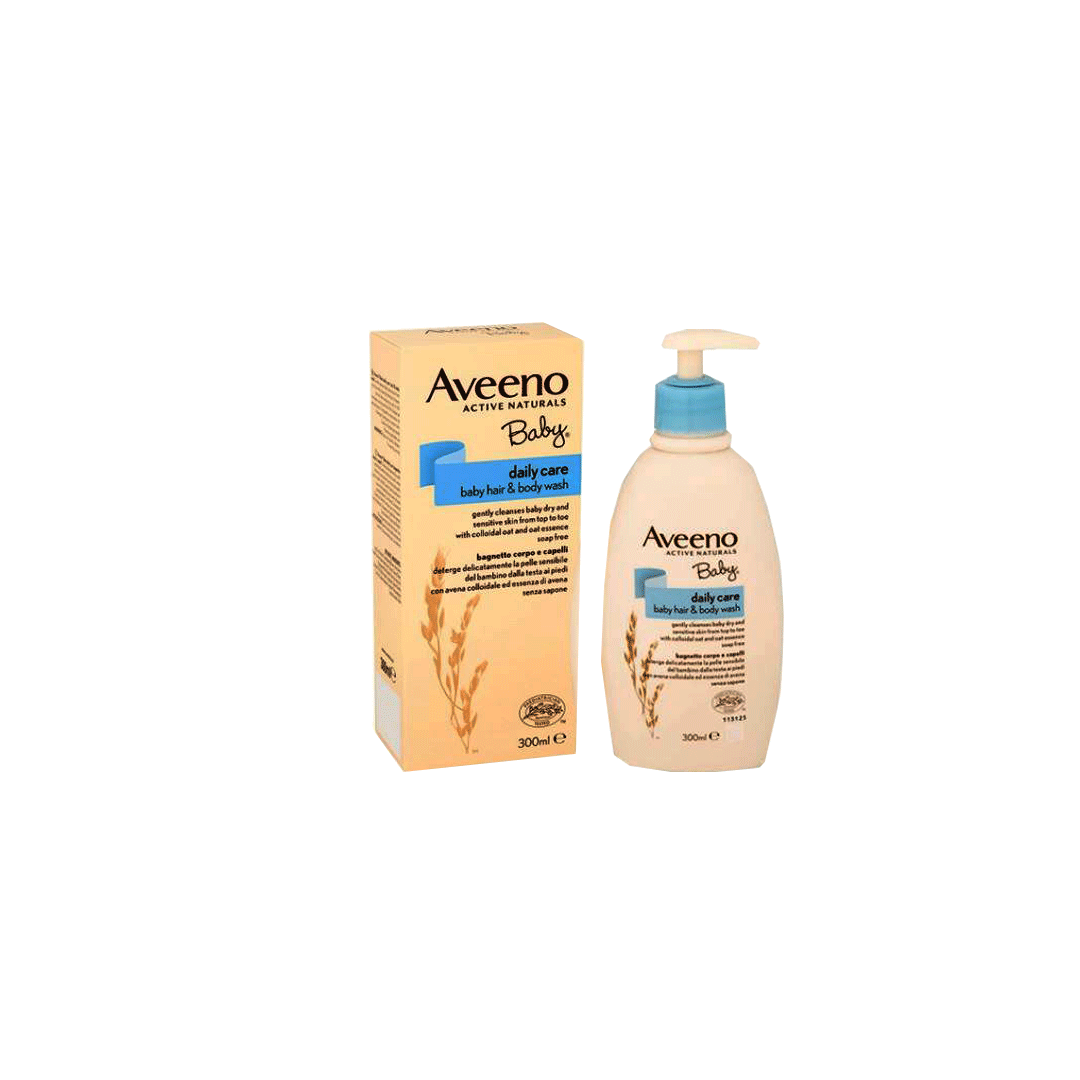 buy online Aveeno Baby Hair & Body Wash 300Ml 1  Qatar Doha