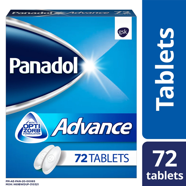 buy online Panadol Advance Optizorb [500mg] Tablet 72's   Qatar Doha