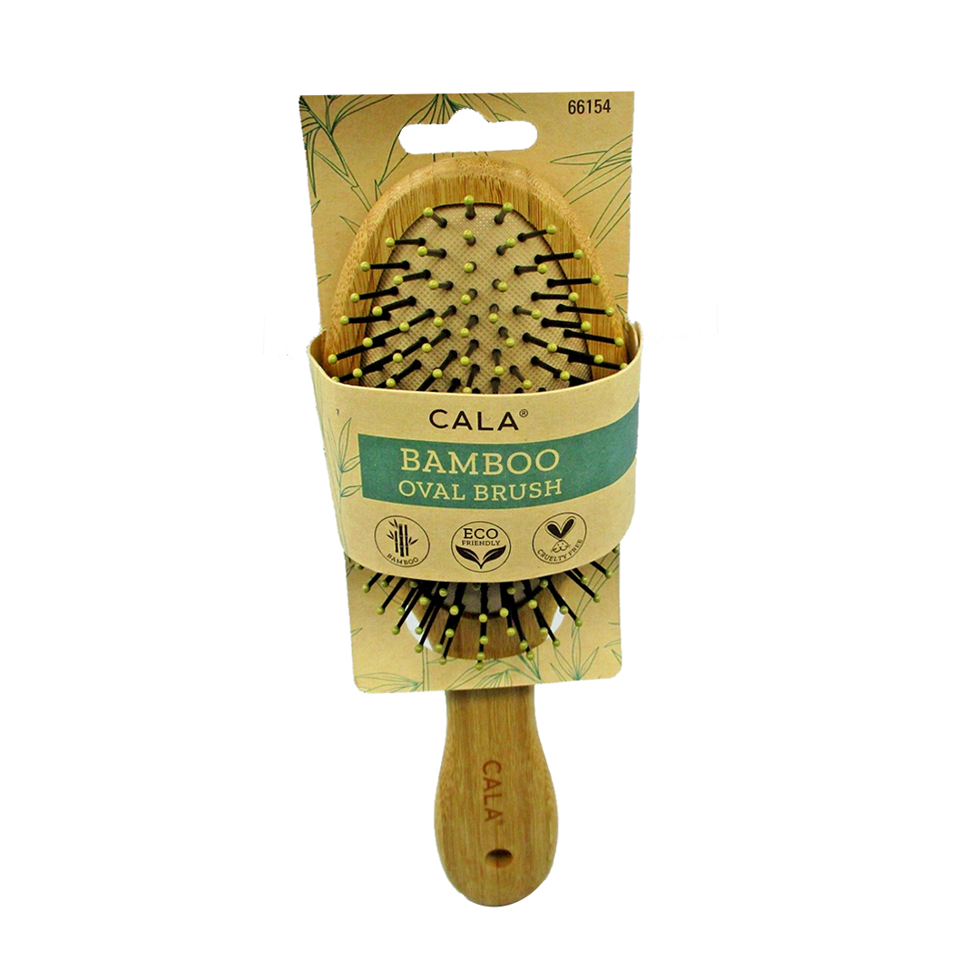 buy online Cala Bamboo Oval Hair Brush-66154   Qatar Doha