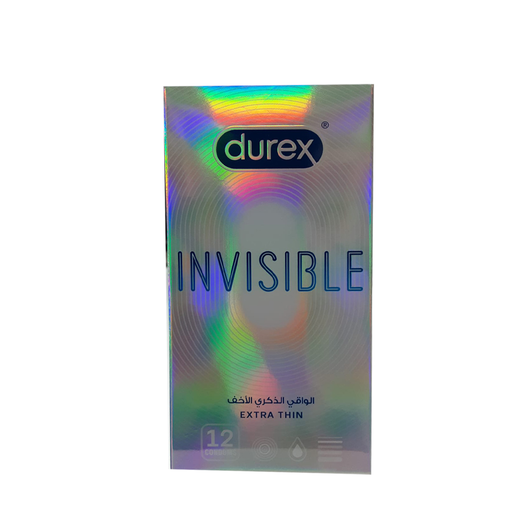 Durex Invisible Extra Thin 12'S product available at family pharmacy online buy now at qatar doha
