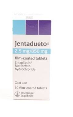 buy online Jentadueto (2.5mg/850mg) Film Coated Tablets 60's   Qatar Doha