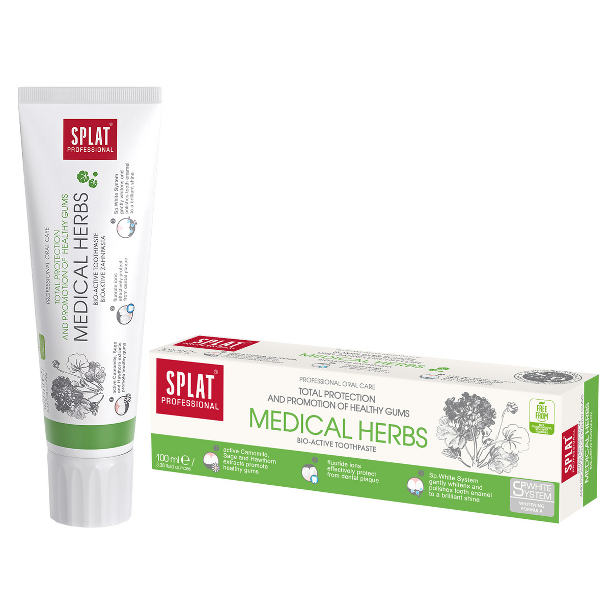 Splat Medical Herbs Prof T/Paste 100 Ml product available at family pharmacy online buy now at qatar doha