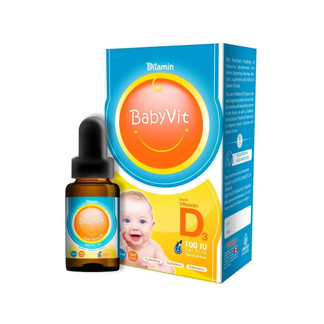 buy online Ditamin Babyvit D 1000 Iu /Drop 10 Ml   Qatar Doha