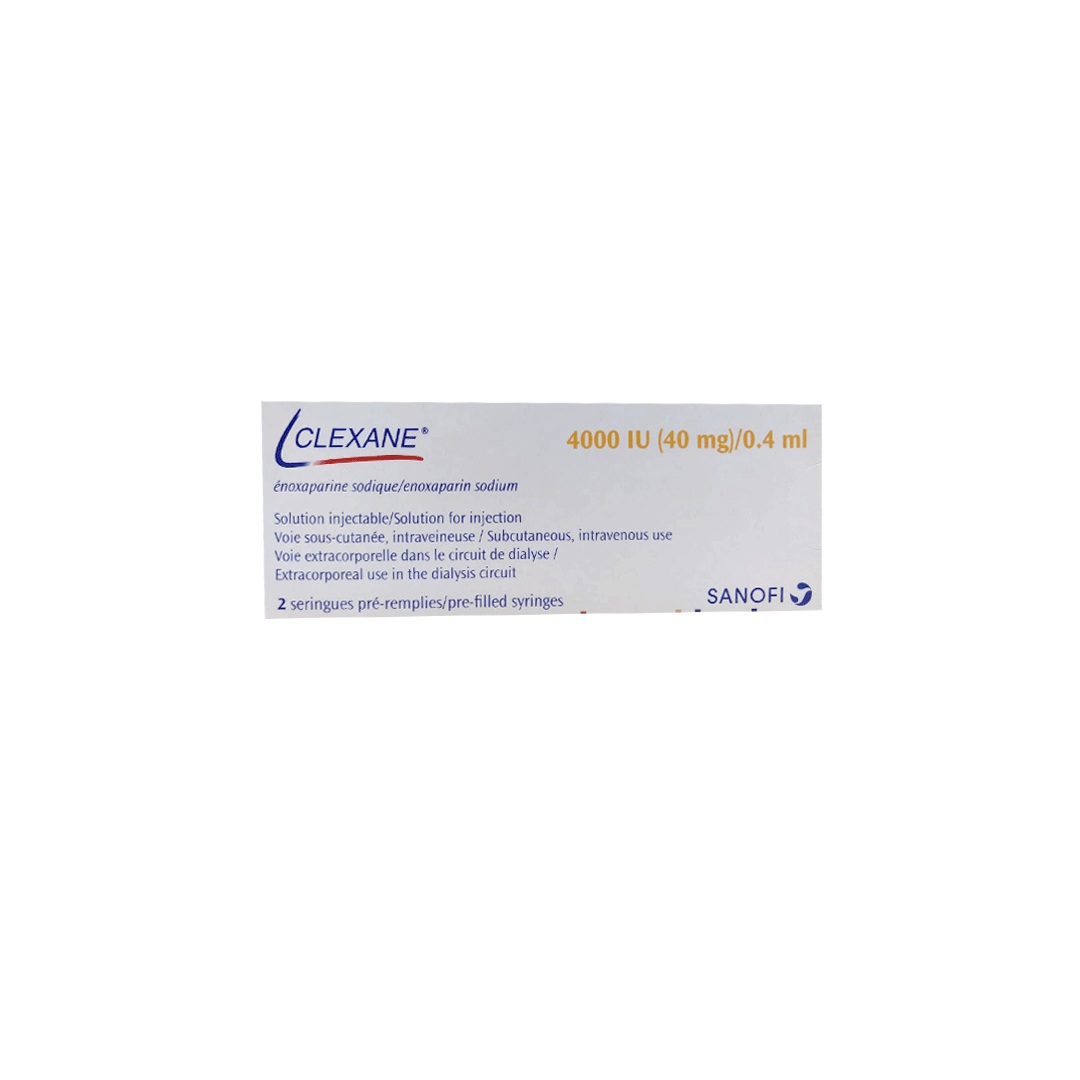 buy online Clexane 40Mg 4000Iu/0.4Ml Solution For Inj 1  Qatar Doha