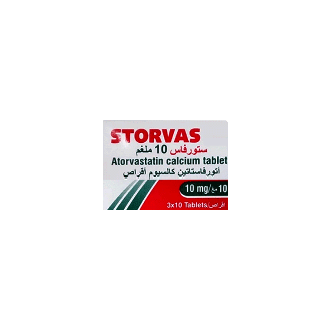 buy online Storvas 10 Mg Tablet 30's   Qatar Doha
