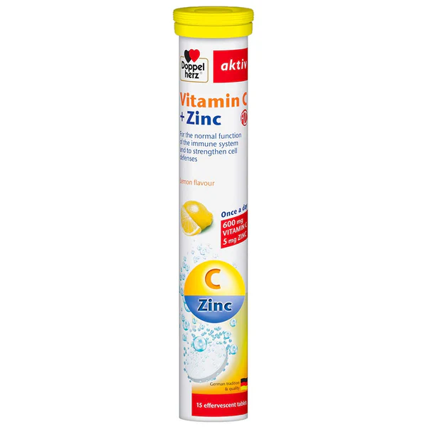 buy online Vitamin C +Zinc Effervesent Tablet 15'S (Doppel Herz)   Qatar Doha