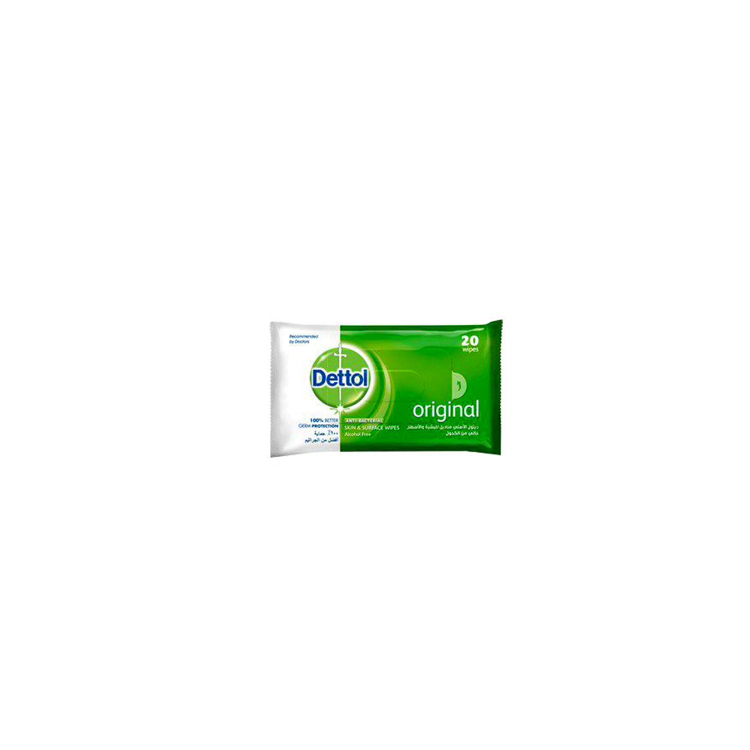 Dettol Surface Wipes 20'S product available at family pharmacy online buy now at qatar doha