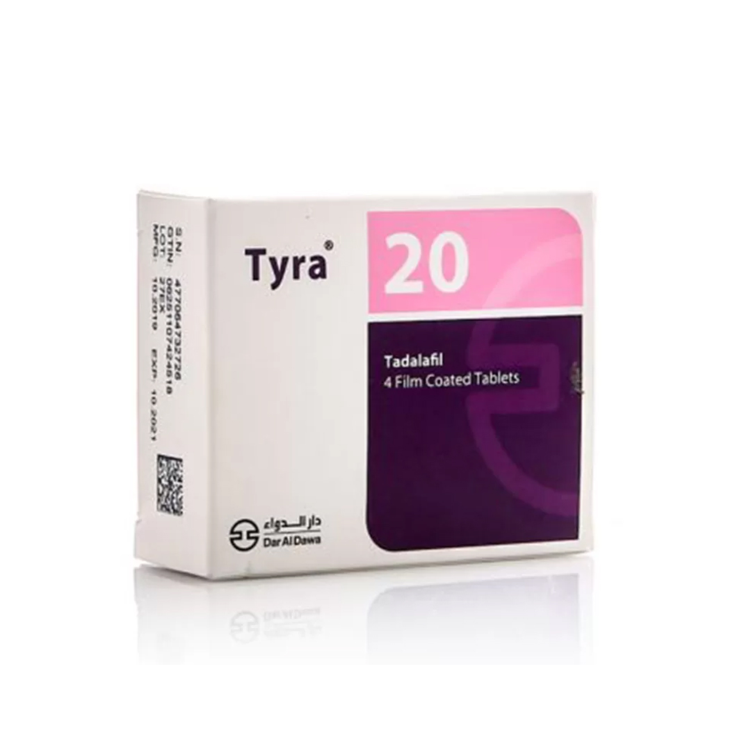 Tyra 20 Mg Tablet 4.s product available at family pharmacy online buy now at qatar doha