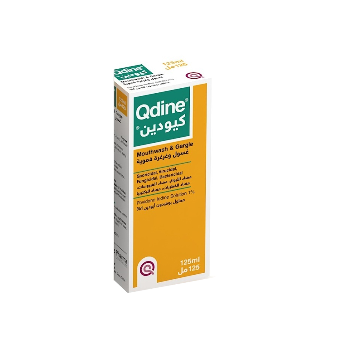 Qdine Mouthwash 125ml product available at family pharmacy online buy now at qatar doha