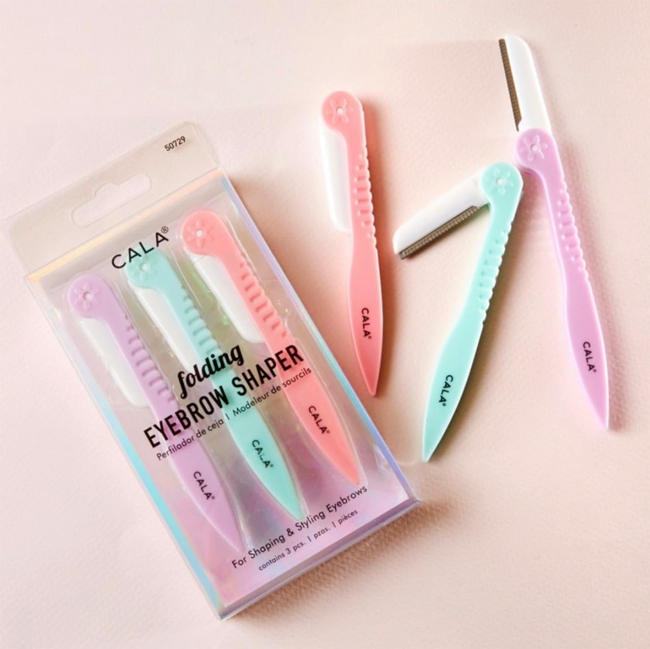 buy online Cala Folding Eyebrow Shaper 3Pc Asorted   Qatar Doha