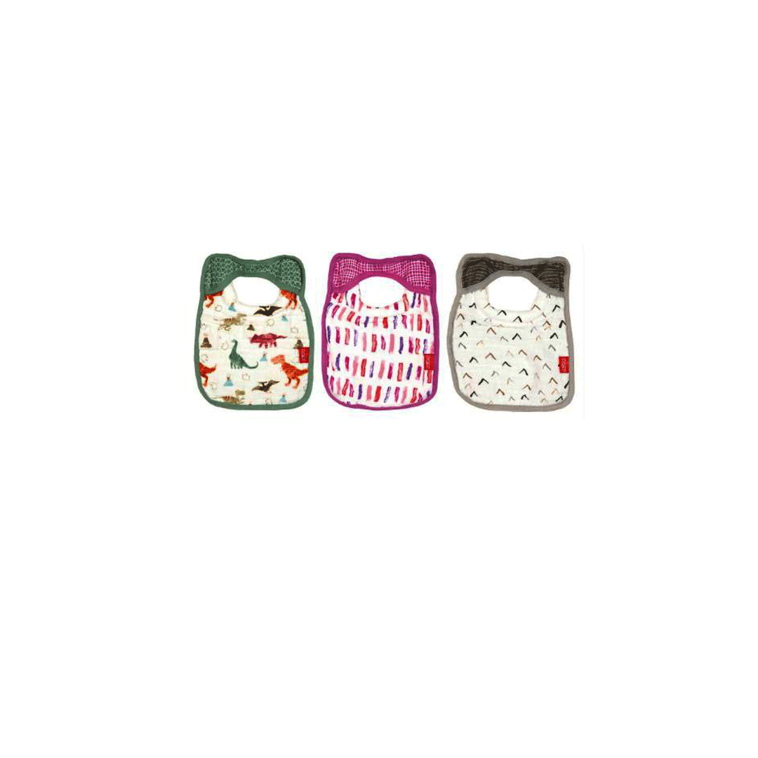 buy online Nuby Bib Cotton With Padded Collar   Qatar Doha