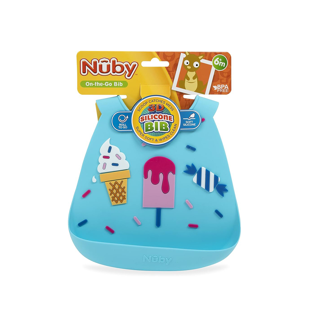 buy online Nuby Bib Silicone Waterproof #4313   Qatar Doha