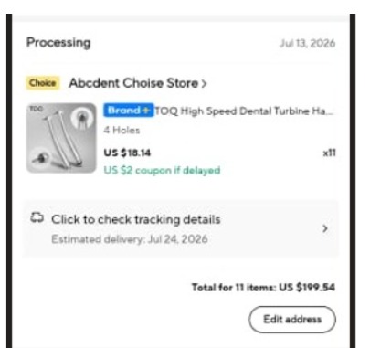 buy online High Speed Airotor Handpiece (Ying-Tup-M4)-Dts 1  Qatar Doha