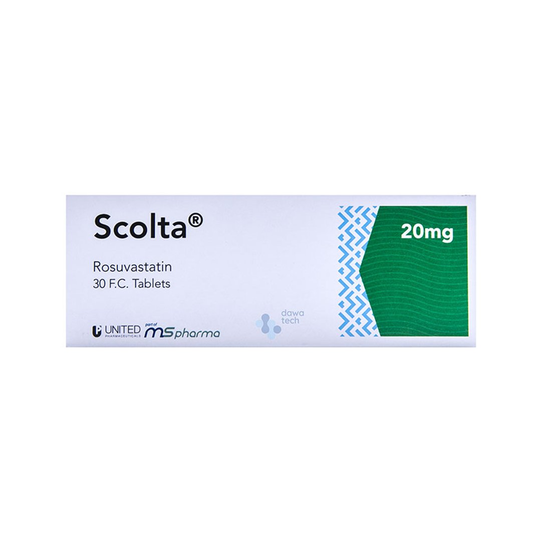 buy online Scolta 20Mg Film Coated Tablets 30'S   Qatar Doha