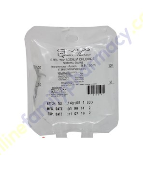 Normal Saline 100ml - Qatar Pharma product available at family pharmacy online buy now at qatar doha