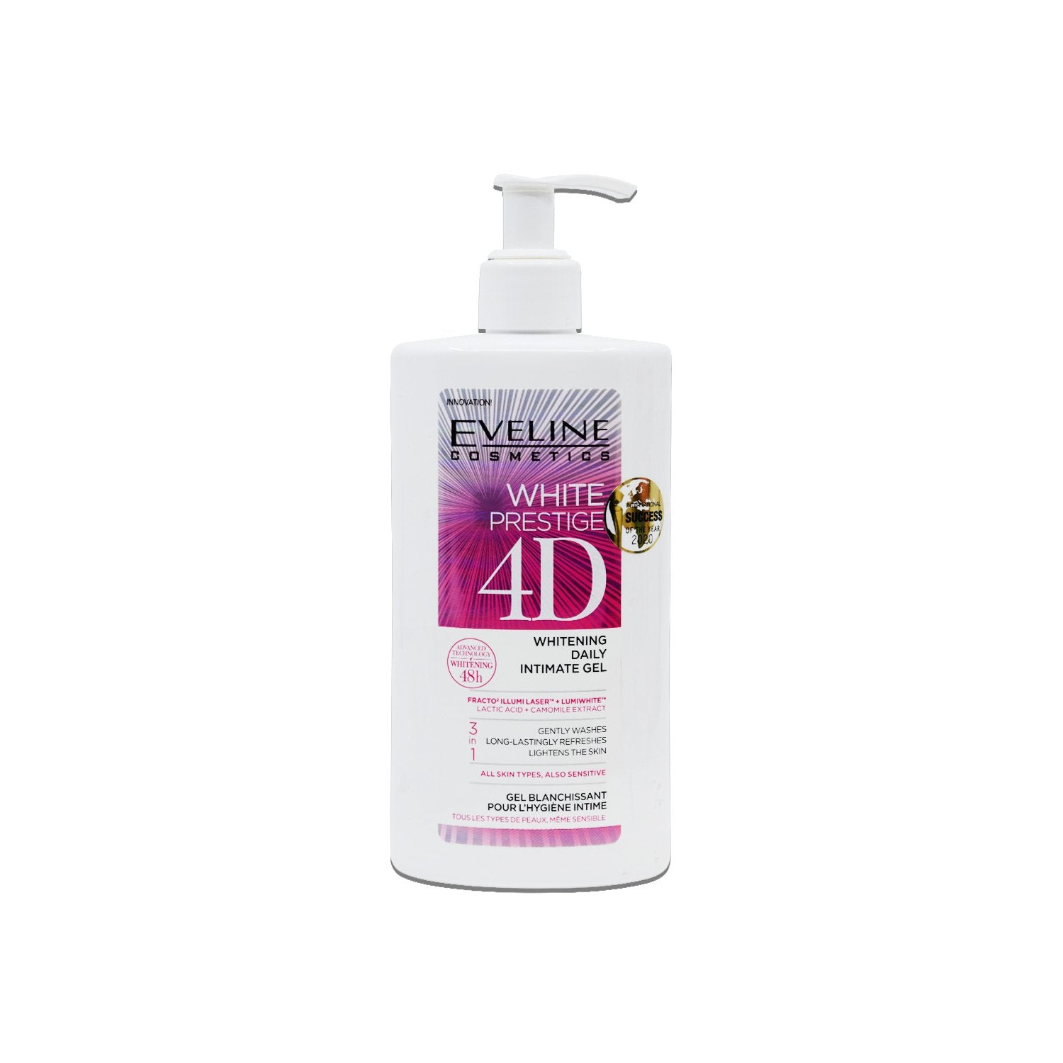 buy online Eveline White Prestige 4D Daily Intimate 250Ml   Qatar Doha