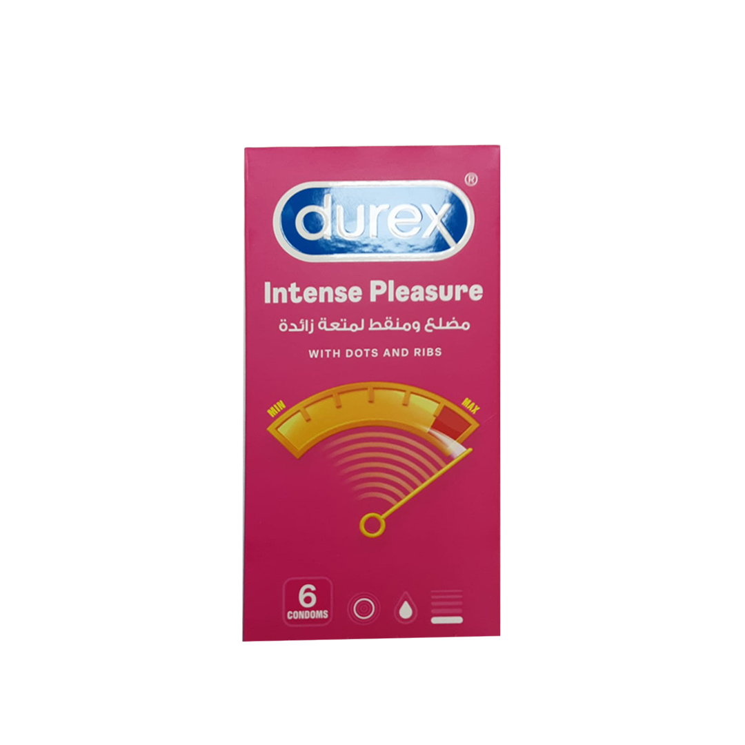 Durex Intense Pleasure Condom 6.s product available at family pharmacy online buy now at qatar doha