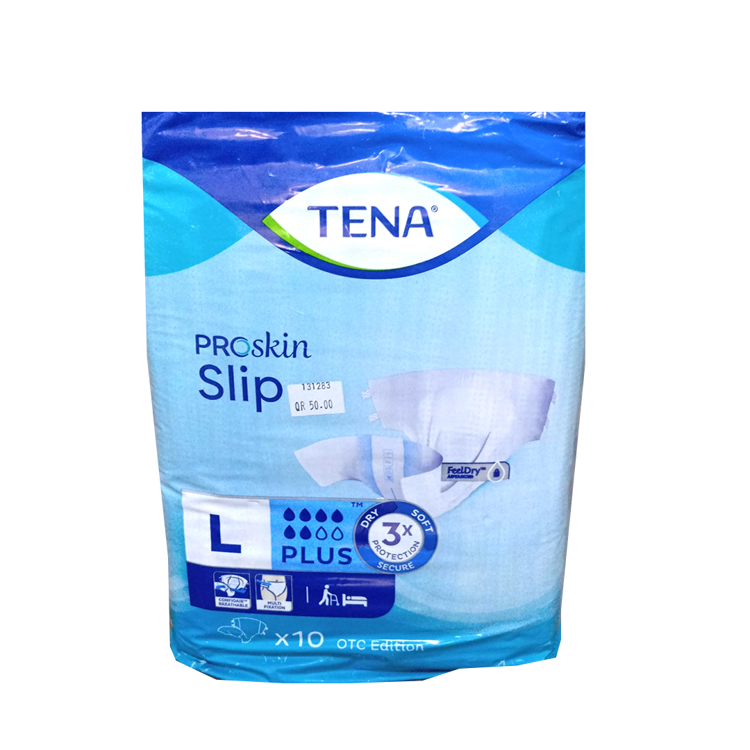 Tena Slip Plus (large) Adult Diapers- 10.s product available at family pharmacy online buy now at qatar doha