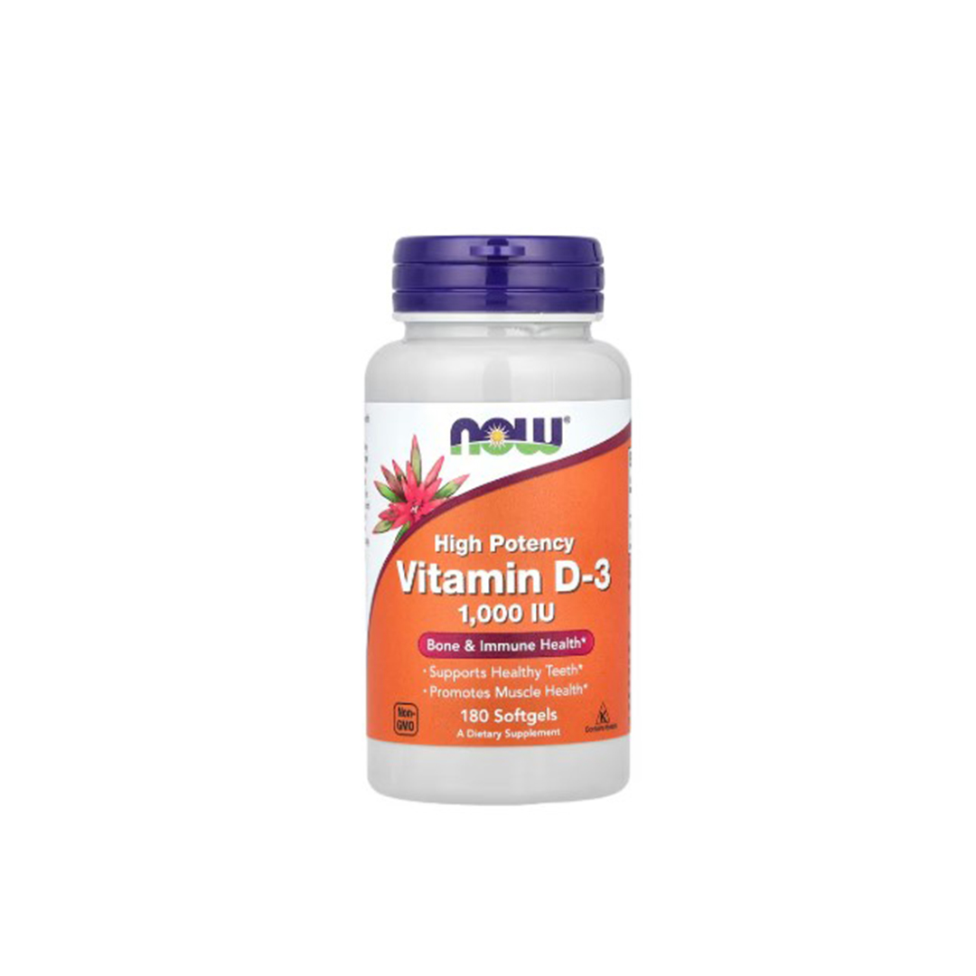 NOW Vitamin D3 1,000 iu Capsule  60 's product available at family pharmacy online buy now at qatar doha
