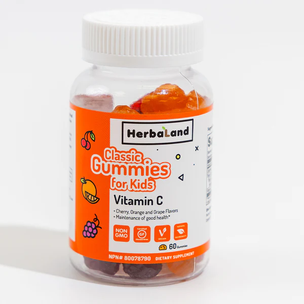 HERBALAND Vitamin C Classic Kids Gummies  125 's product available at family pharmacy online buy now at qatar doha