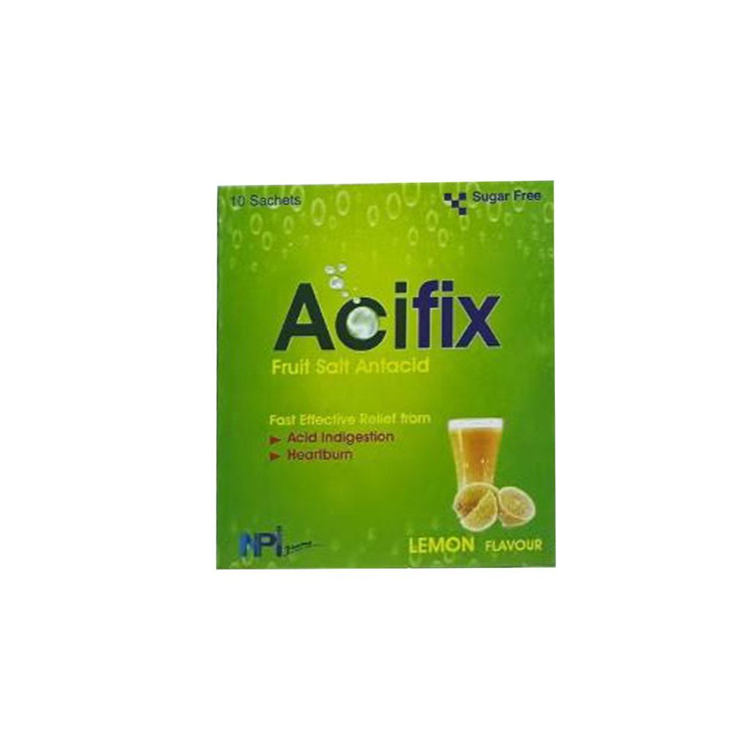 buy online Acifix Lemon Sachets 50 Gm 10'S 50gm  Qatar Doha