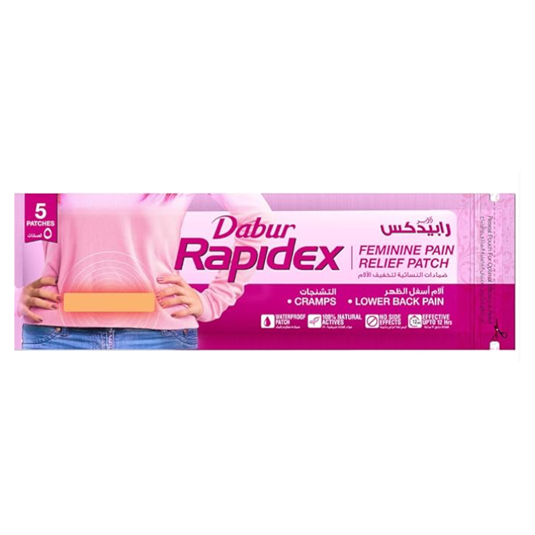 RAPIDEX Feminine Pain Relief Patch 12 's product available at family pharmacy online buy now at qatar doha