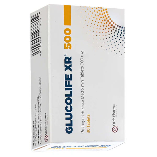 GLUCOLIFE XR 500 mg Tablet 30 's product available at family pharmacy online buy now at qatar doha