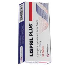buy online Lispril Plus 20 Mg/12.5mg Tablet 30's 20mg/12.5 Mg  Qatar Doha