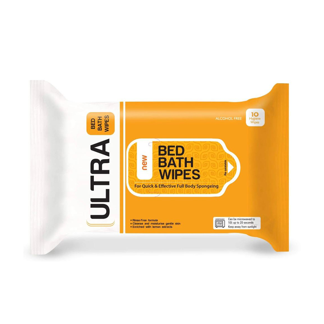 buy online Ultra Bed Bath Wipes 10'S 1  Qatar Doha