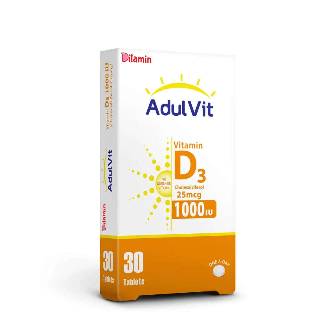 buy online Ditamin Adultvit D 1000 Iu Tab 30'S 1000 Iu  Qatar Doha