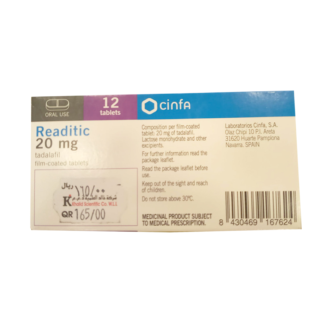 buy online Readitic 20 Mg Tablet 12'S 1  Qatar Doha